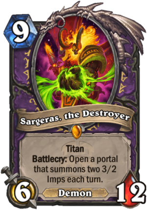 Sargeras, the Destroyer Card