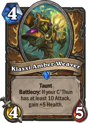 Klaxxi Amber-Weaver Card