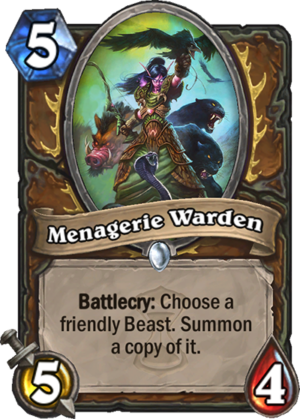 Menagerie Warden Card