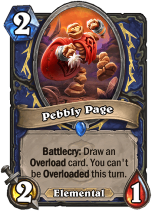 Pebbly Page Card