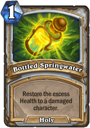 Bottled Springwater Card