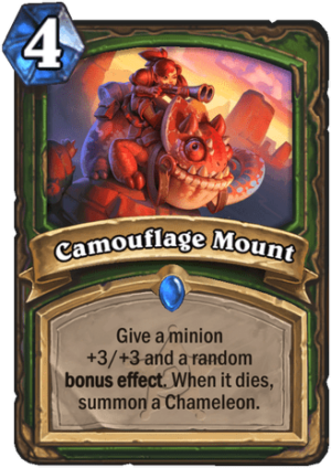 Camouflage Mount Card
