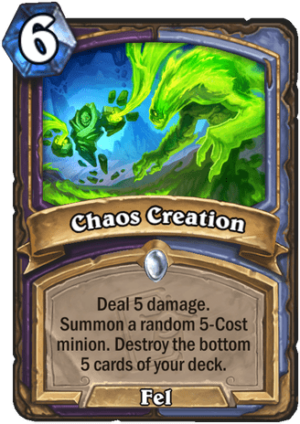 Chaos Creation Card