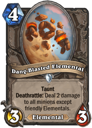 Dang-Blasted Elemental Card