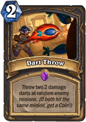 Dart Throw Card
