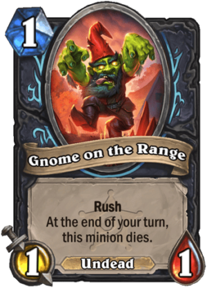 Gnome in the Range Card