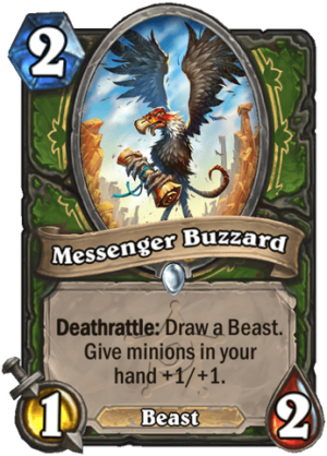 Messenger Buzzard Card