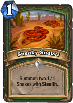 Sneaky Snakes Card