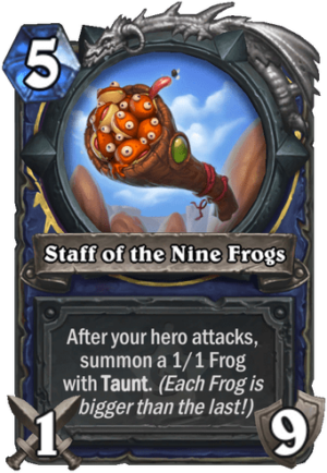 Staff of the Nine Frogs Card