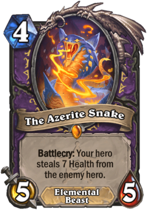 The Azerite Snake (Legendary Excavate Treasure) Card