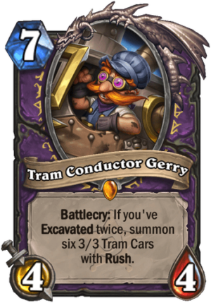 Tram Conductor Gerry Card