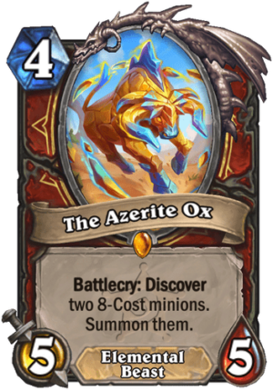 The Azerite Ox (Legendary Excavate Treasure) Card