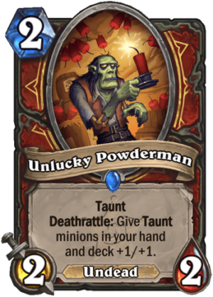 Unlucky Powderman Card