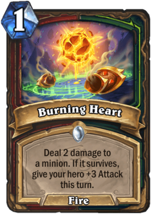 Burning Heart Card