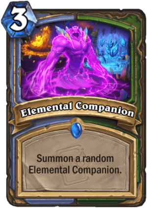Elemental Companion Card
