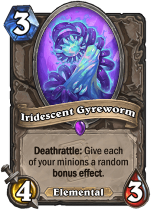 Iridescent Gyreworm Card