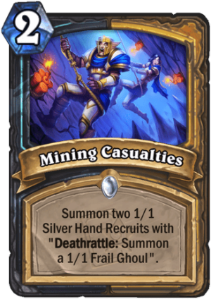 Mining Casualties Card