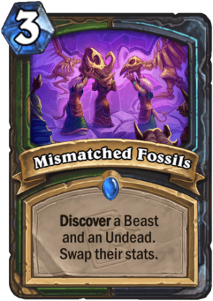 Mismatched Fossils Card