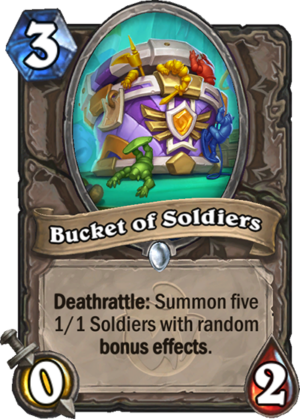 Bucket of Soldiers Card