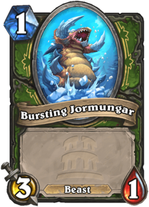 Bursting Jormungar Card