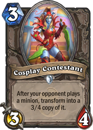 Cosplay Contestant Card