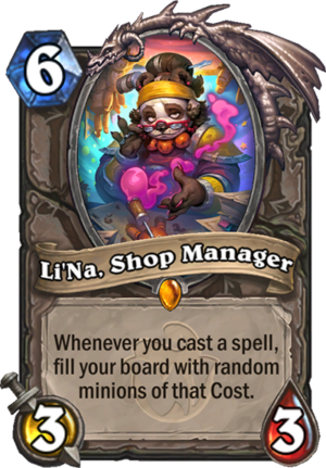 Li’Na, Shop Manager Card