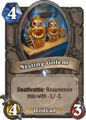 Nesting Golem Card