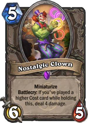 Nostalgic Clown Card