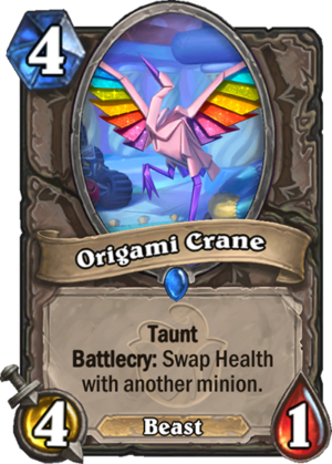 Origami Crane Card