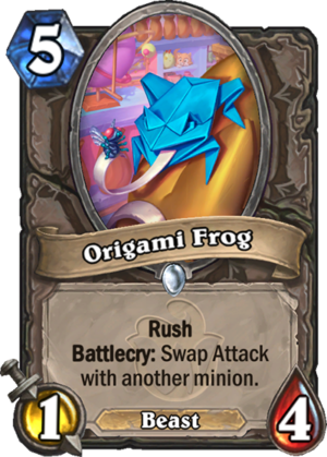 Origami Frog Card