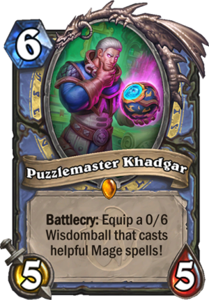 Puzzlemaster Khadgar Card