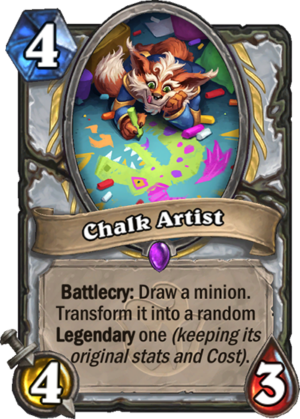 Chalk Artist Card