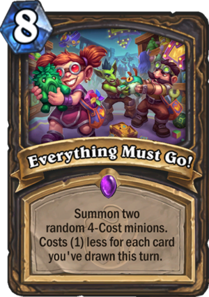 Everything Must Go! Card
