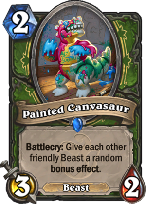 Painted Canvasaur Card