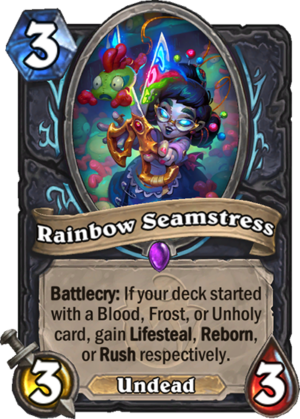 Rainbow Seamstress Card