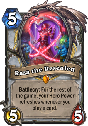 Raza the Resealed Card