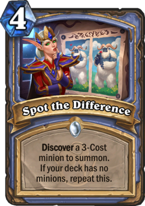 Spot the Difference Card