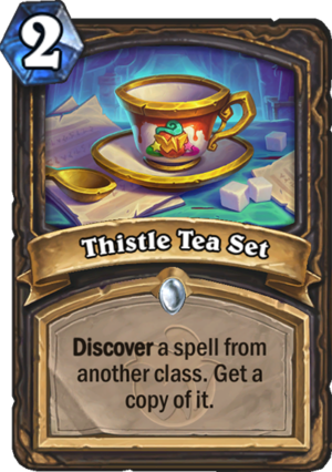 Thistle Tea Set Card