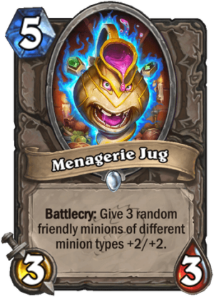 Menagerie Jug Card