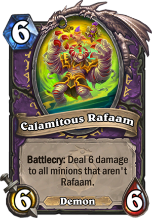 Calamitous Rafaam Card