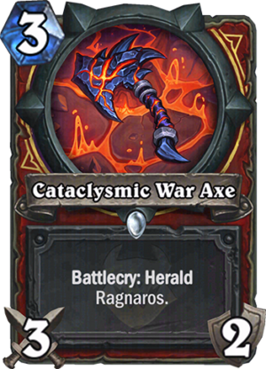 Cataclysmic War Axe Card