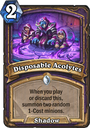 Disposable Acolytes Card