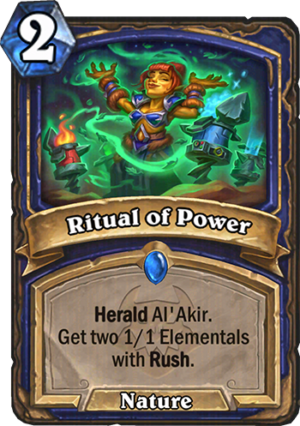 Ritual of Power Card