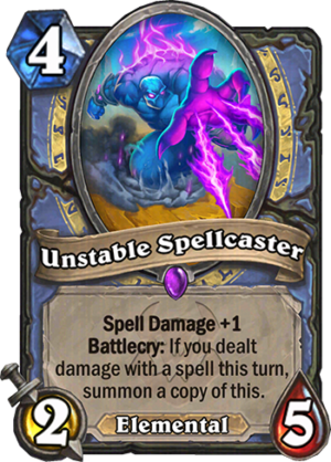 Unstable Spellcaster Card